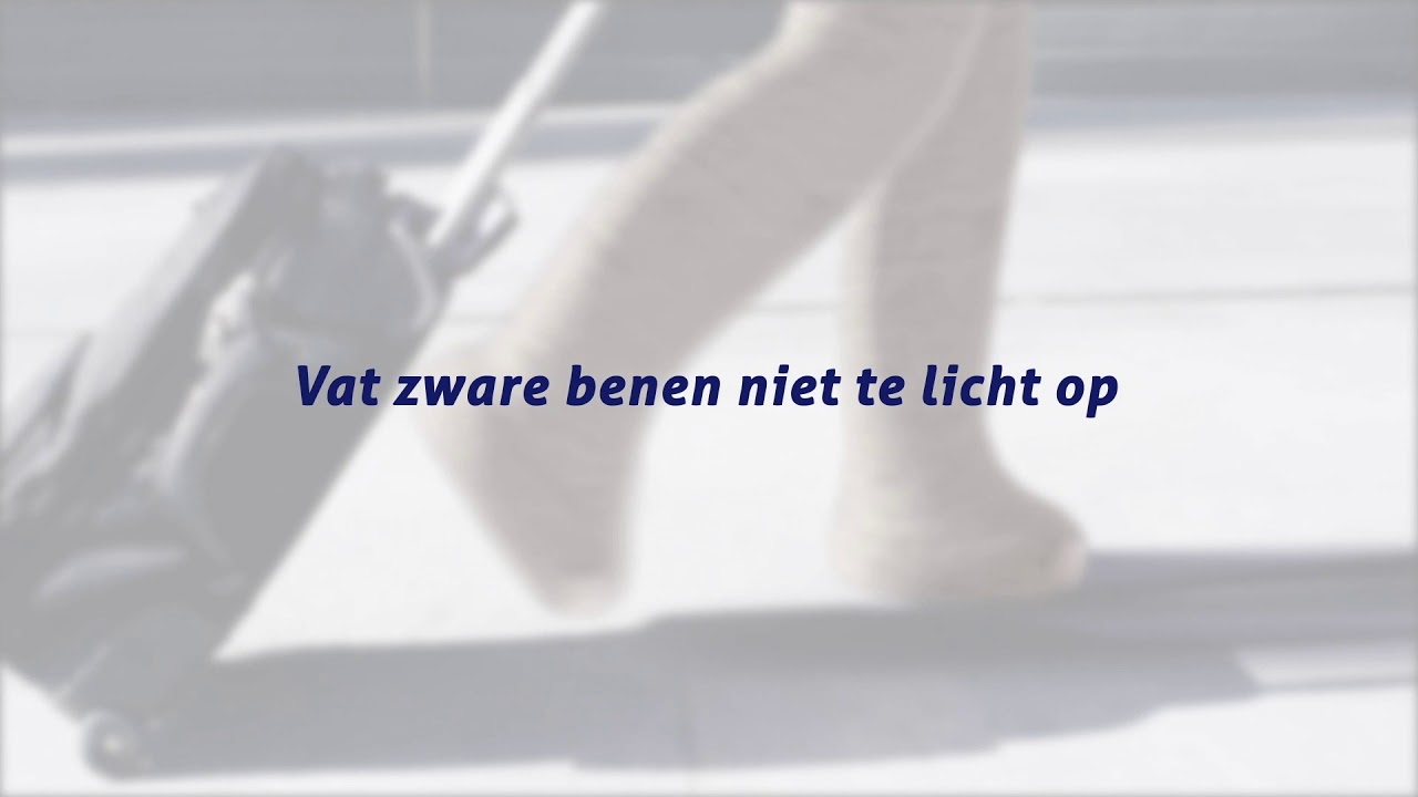 Vat zware benen niet te licht op