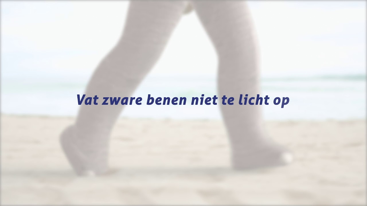 Vat zware benen niet te licht op